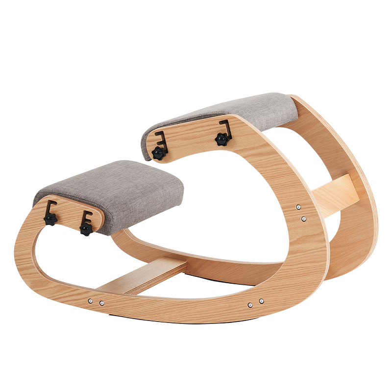 Sedia da ufficio in ginocchio con sedile imbottito grigio (Y-C33)