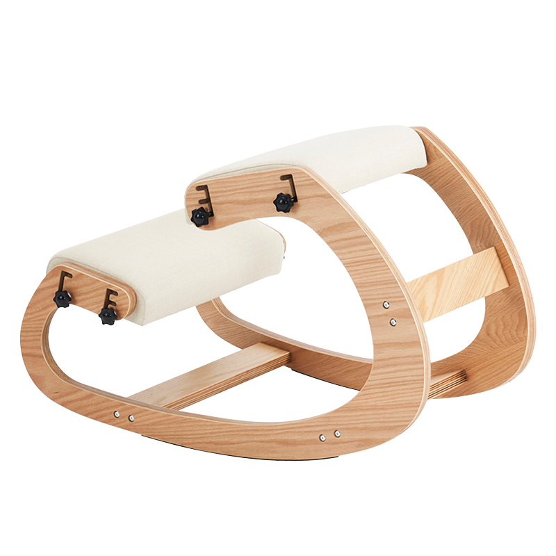 Sedia da ufficio inginocchiata con sedile imbottito beige (Y-C33)