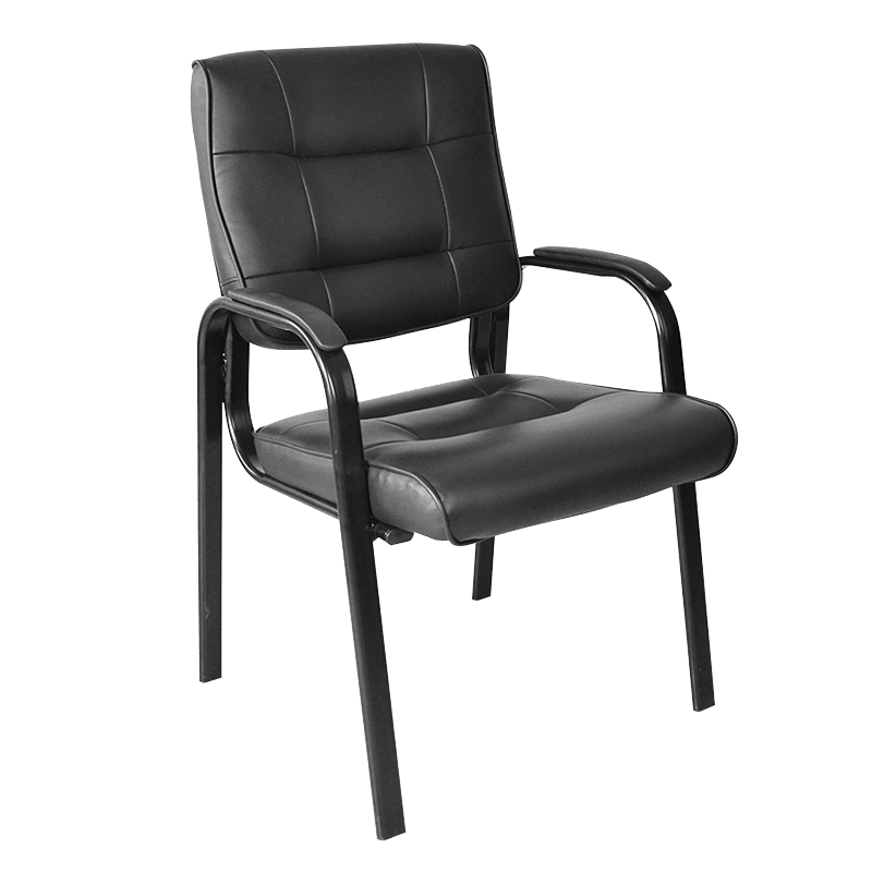 Sedile per reception con bracciolo con schienale medio in PU per conferenze (Y-1755)