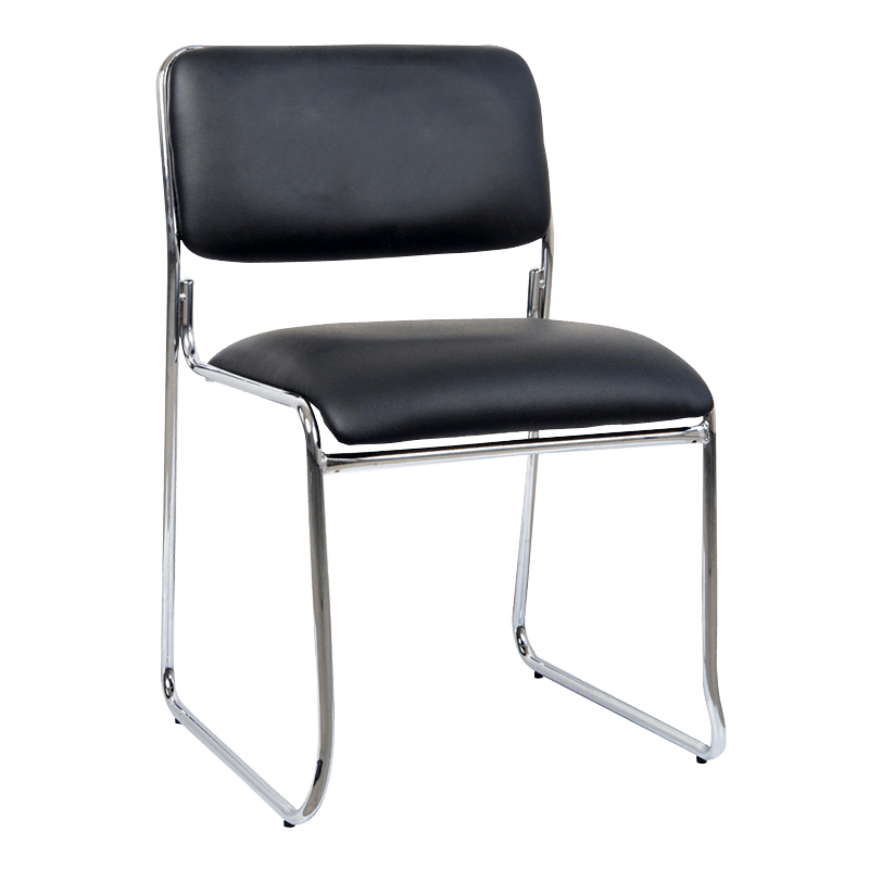 Sedile in pelle semplice con schienale basso per reception (Y-1834)