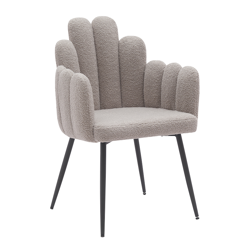 Sedie da pranzo con gambe in metallo grigio nero (Y-C14)