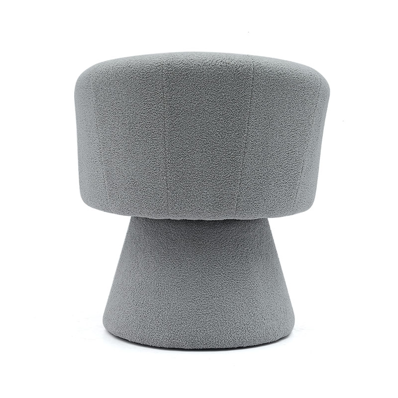 Poltrona girevole per sedia a sdraio con accento per hotel, stile confortevole, per il tempo libero, grigio, per soggiorno (GY-646)