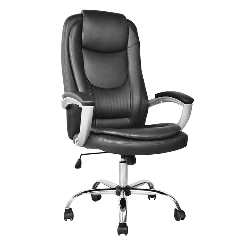 Sedia da ufficio direzionale con schienale alto e bracciolo imbottito verniciato (M-6123)