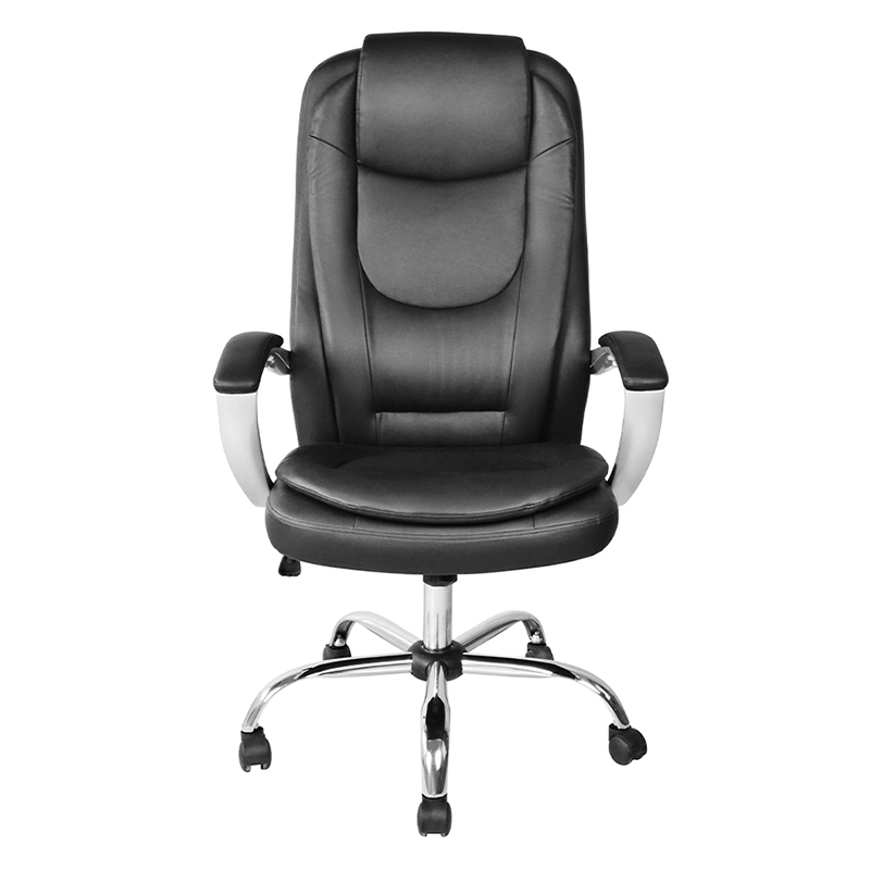 Sedia da ufficio direzionale con schienale alto e bracciolo imbottito verniciato (M-6123)