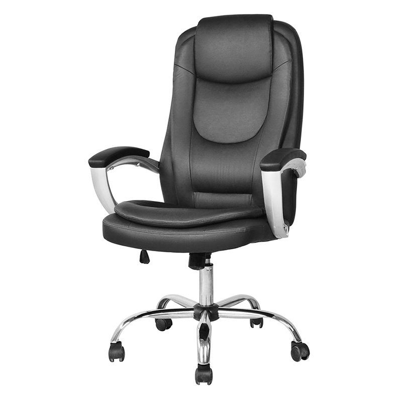 Sedia da ufficio direzionale con schienale alto e bracciolo imbottito verniciato (M-6123)