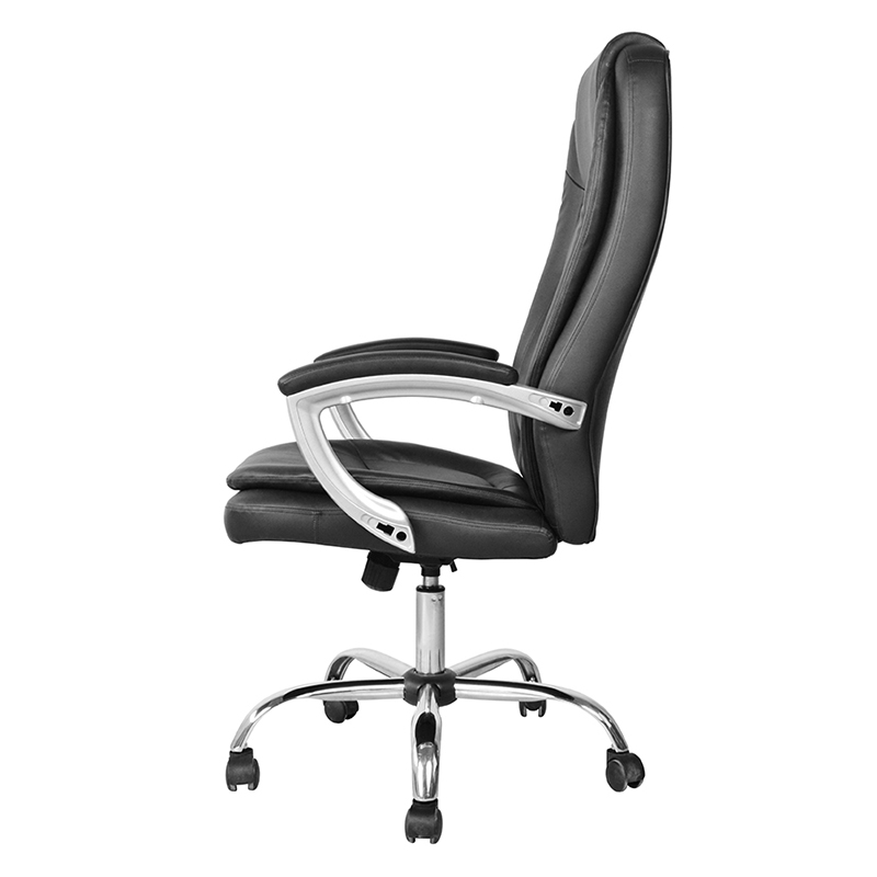 Sedia da ufficio direzionale con schienale alto e bracciolo imbottito verniciato (M-6123)