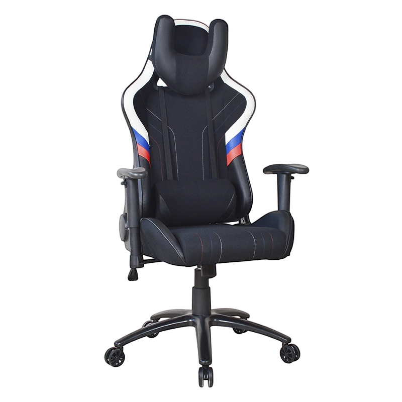 Sedia da gioco da corsa con base in metallo verniciata girevole con bracciolo 2D (T-7116)