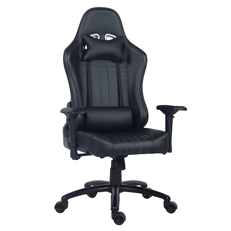 Sedia da gioco King Racing con bracciolo 4D con schienale alto in PU nero (Y-2546)