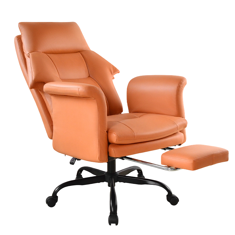 Sedia da ufficio Boss con bracciolo ribaltabile con schienale alto e poggiapiedi (M-6145)