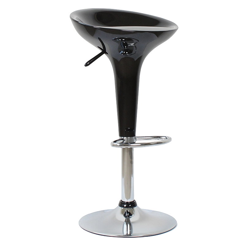 Sedia sgabello da bar girevole in plastica ABS nera (GY-901)