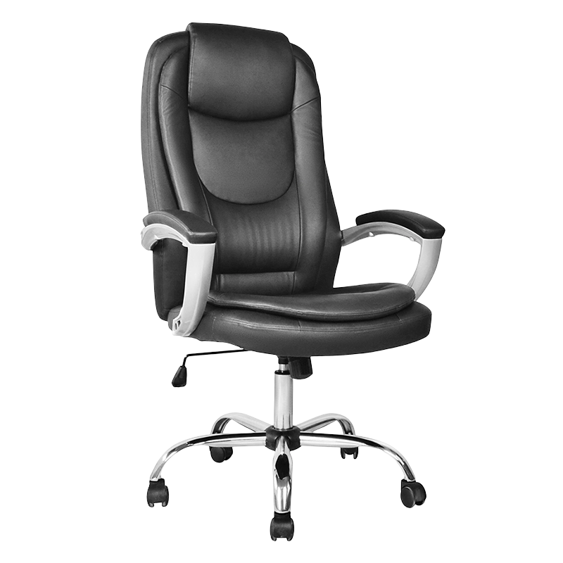 Sedia da ufficio direzionale con schienale alto e bracciolo imbottito verniciato (M-6123)