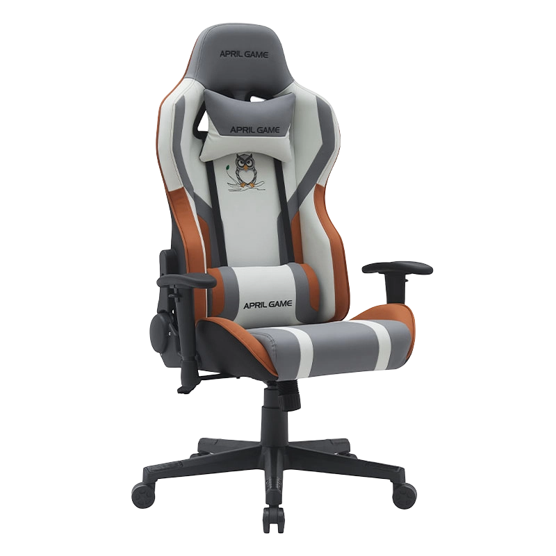 Sedia da gioco Silla Gamer alta in pelle sintetica dal design animale, girevole a 180 gradi, reclinabile con telaio resistente, da corsa (T-7121)